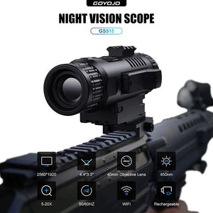 GOYOJO GS515 Night Vision Scope 5-20x Digital IR Hunting Rifle Optic HD