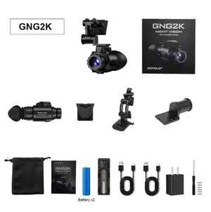 GOYOJO GNG2K 2K Night Vision Goggles 60Hz IR 300m Range Helmet Mount NVG Hunting