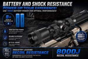 TRV TGS-335 Thermal Imaging Rifle Scope 384x288 12μm WiFi 3-9X Zoom IPX7 35mm