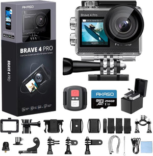 AKASO Brave 7 LE 4K60 Action Camera 20MP 131ft Waterproof WiFi Touch Screen Remote Control